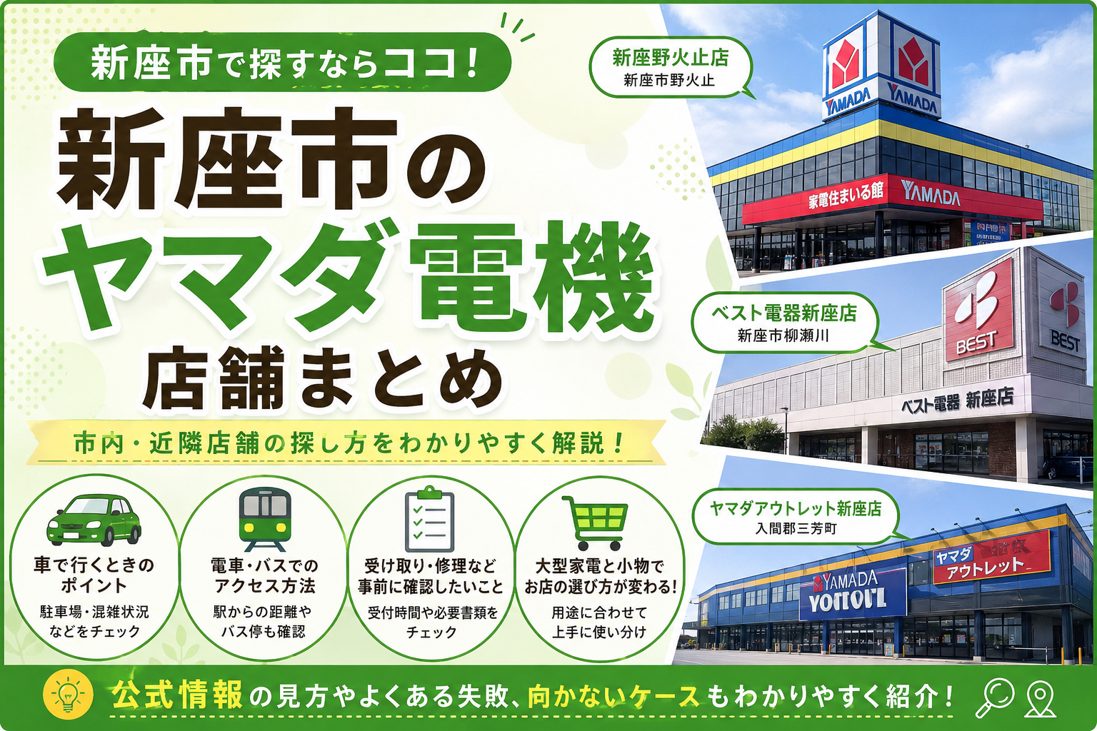 新座市】ヤマダ電機を調べるなら｜市内と近隣店の行きやすさとサービス